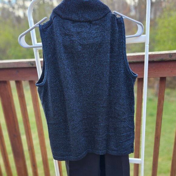 Vintage Sleeveless Sparkly Party Top - Picture 4 of 6